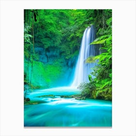 Rio Celeste Waterfall, Costa Rica Nat Viga Style Canvas Print