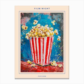 Kitsch Popcorn Brushstrokes 1 Poster Canvas Print
