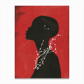 Silhouette Of A Woman 64 Canvas Print