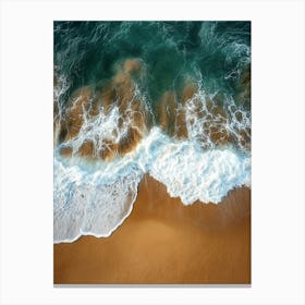 Aerial View Of A Beach 165 Canvas Print