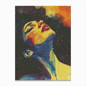 Space Girl 2 Canvas Print