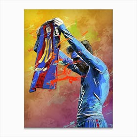 Lionel Messi Painting Canvas Print