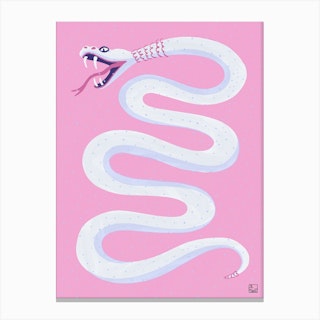 Pink Snake Canvas Print