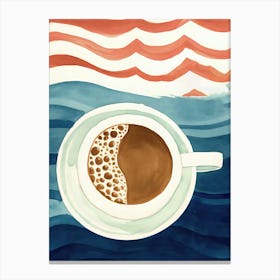 Coffee On The Beach Canvas Print