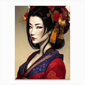 Geisha 13 Canvas Print