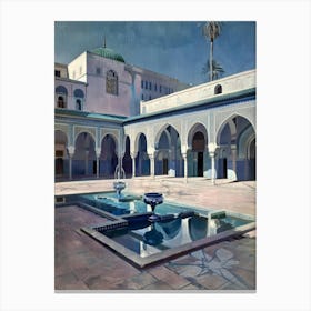 Courtyard In Morocco 2 Canvas Print