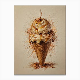 Ice Cream Cone 47 Canvas Print