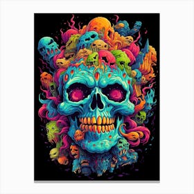 Skull Skull Skull Skull Skull Skull Skull Skull Skull Canvas Print