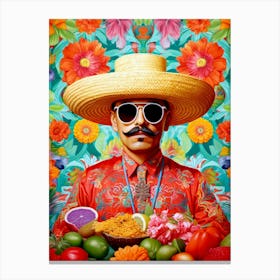 Mexican Man Mexican life 1 Canvas Print