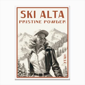 Ski Alta 1 Canvas Print