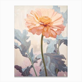 Floral Illustration Calendula 1 Canvas Print