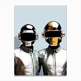 Daft Punk And Daft Punk Canvas Print