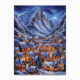 Christmas Village 1 Canvas Print