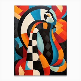 Snake Geometric Abstract 8 Canvas Print