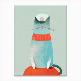 Sailor Cat Canvas Print
