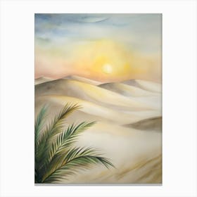 Sunset In The Desert 16 Canvas Print