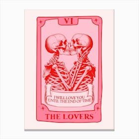 The Lovers Tarot Canvas Print