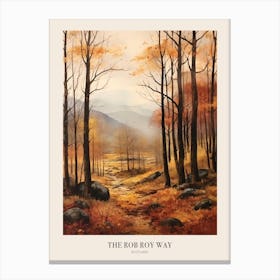 The Rob Roy Way Scotland Uk Trail Poster Canvas Print