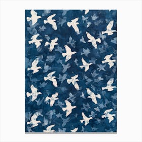 Pigeons In Flight Canvas Print