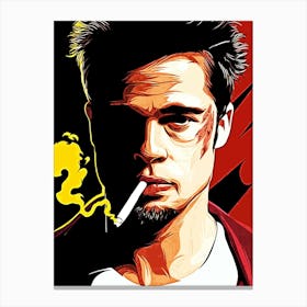Brad Pitt fight club movies Canvas Print