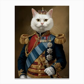 King Cat 9 Canvas Print