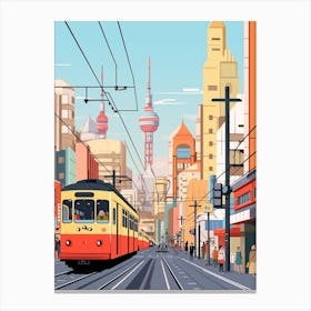 Japan 3 Travel Illustration Canvas Print