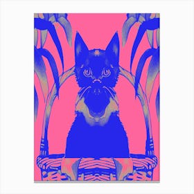 Cats Meow Pink 2 Canvas Print