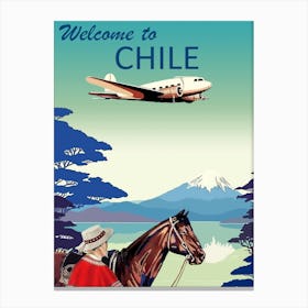 Welcome To Chile Canvas Print