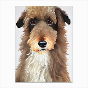 Poodle Watercolour dog Canvas Print