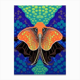 Blanket Octopus Pop Art Illustration 1 Canvas Print