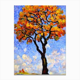 Golden Chain Tree tree Abstract Block Colour Canvas Print