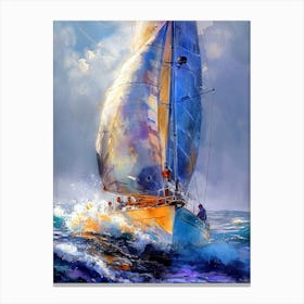 Sailboat In The Ocean 2 sport Canvas Print
