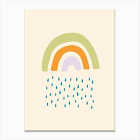 Raining Rainbow Canvas Print