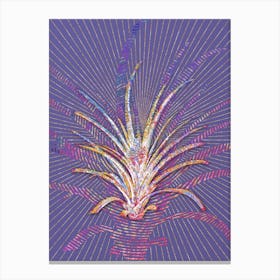 Geometric Pineapple Mosaic Botanical Art on Veri Peri n.0081 Canvas Print