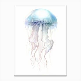 Moon Jellyfish Simple Painting 5 Canvas Print