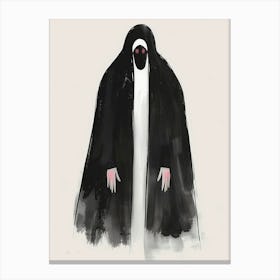 Nun Illustration Canvas Print