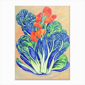 Bok Choy Fauvist vegetable Canvas Print