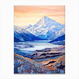 Aoraki Mount Cook National Park New Zealand 3 Canvas Print