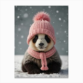 Cute Panda Bear Canvas Print