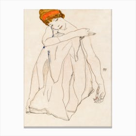 Dancer (1913) By Egon Schiele, Egon Schiele Canvas Print
