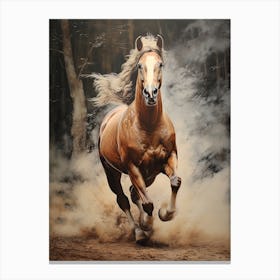 A Horse Painting In The Style Of Photorealistic Technique 2 Canvas Print