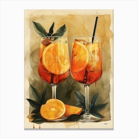 Aperol Spritz Art Print 409 Canvas Print