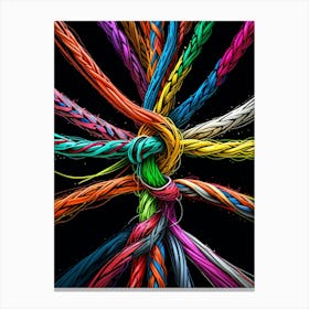 Colorful Ropes Canvas Print