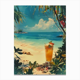 Tropical Castaway Cocktail Canvas Print