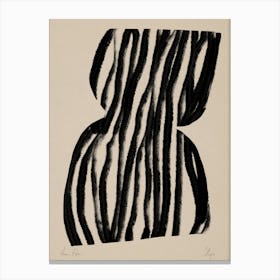 Black Stripes Object 02 Canvas Print