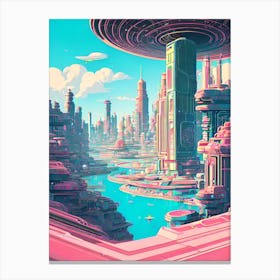 Futuristic City, Futuristic Cityscape, Futuristic City, Futuristic City, Futuristic City 1 Canvas Print