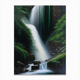 Torc Waterfall, Ireland Peaceful Oil Art  Canvas Print