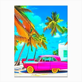 Cayo Coco Cuba Pop Art Photography Tropical Destination Canvas Print