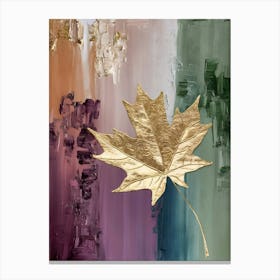 Gold Leaf Canvas Art Canvas Print