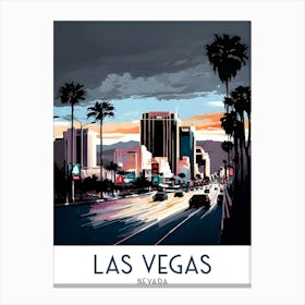 Las Vegas Las VegasTravel Poster Canvas Print